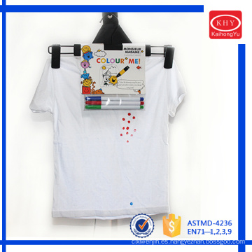 Card head package set colorful washable marker for T-shirt